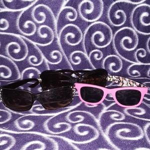 Three pairs of sunglasses